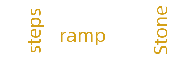 Stone steps/ramp