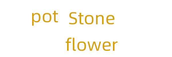 Stone flower pot