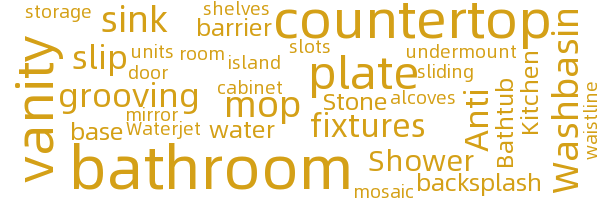 Kitchen and bathroom
