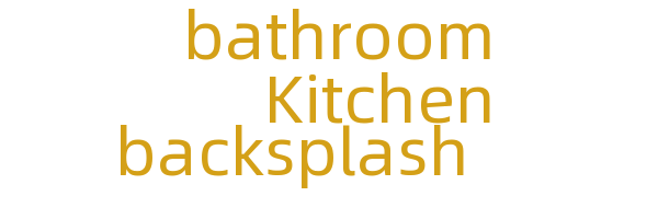 Kitchen and bathroom backsplash