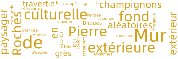 Mur de fond en pierre culturelle