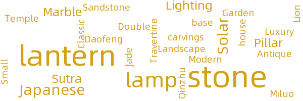 Stone lanterns/sutra pillars
