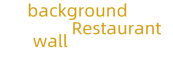 Restaurant background wall