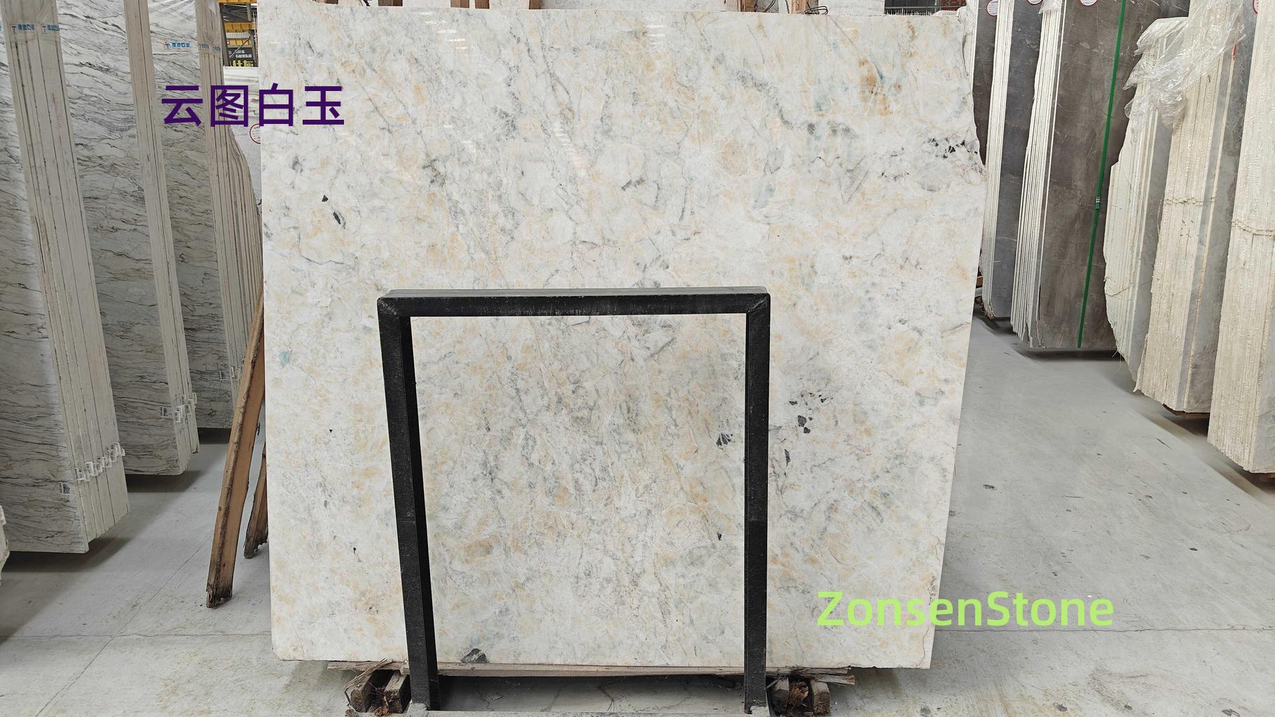 Cloud Map White Jade