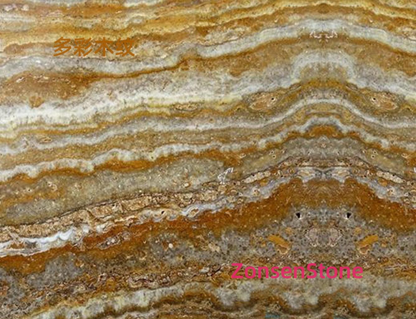 Colorful wood grain