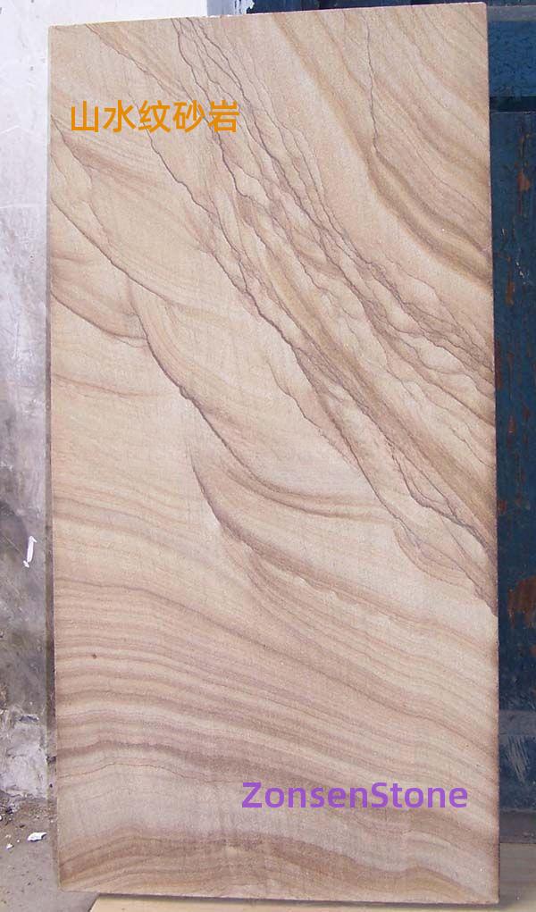 Landscape-patterned sandstone