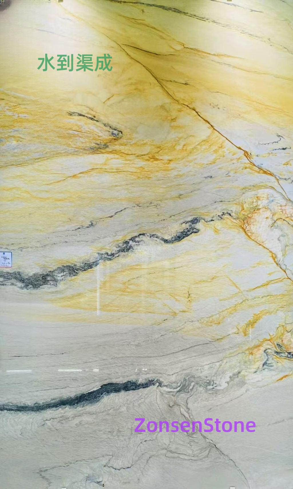 Water flows naturally into the channel