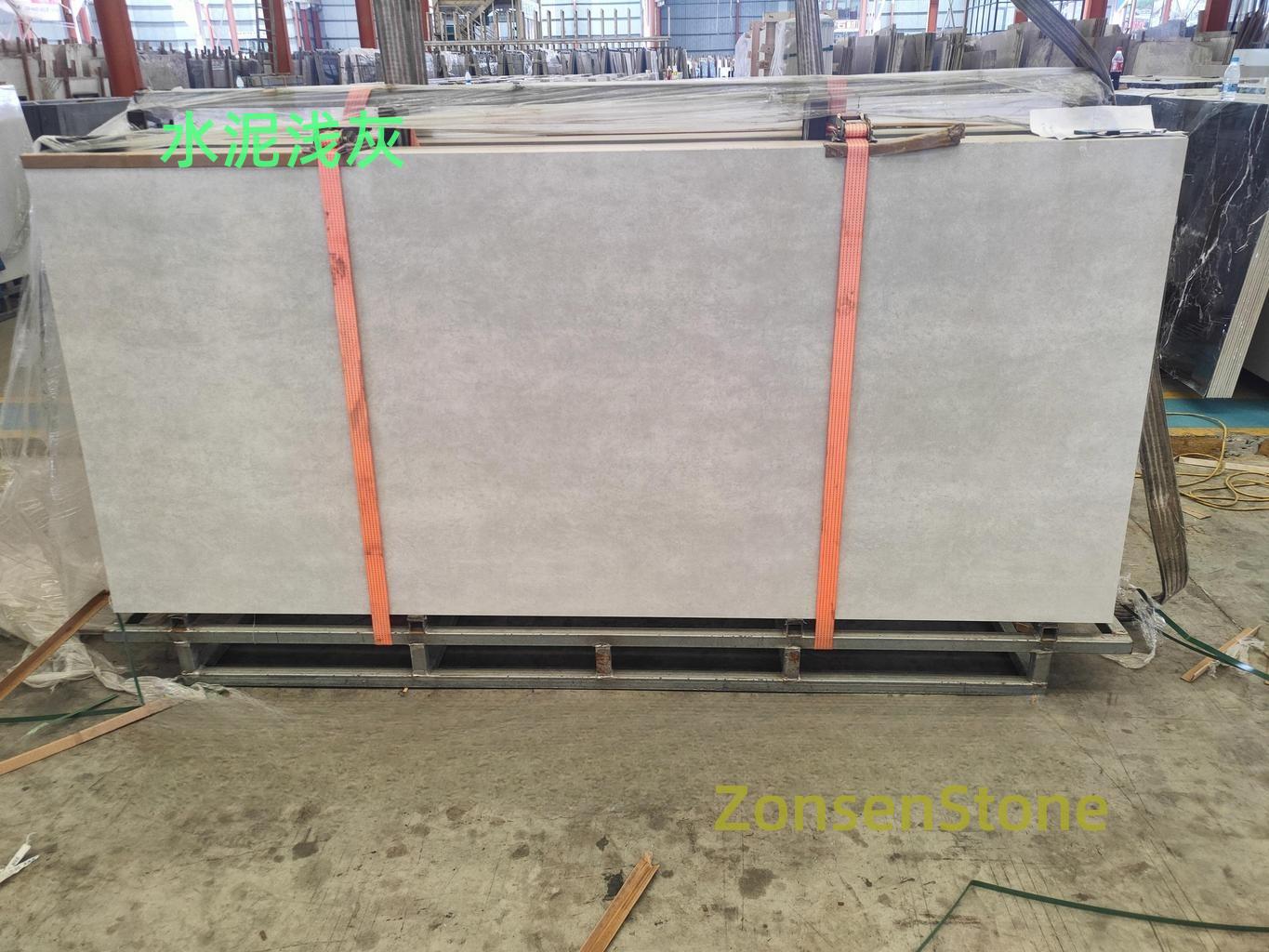 light gray cement