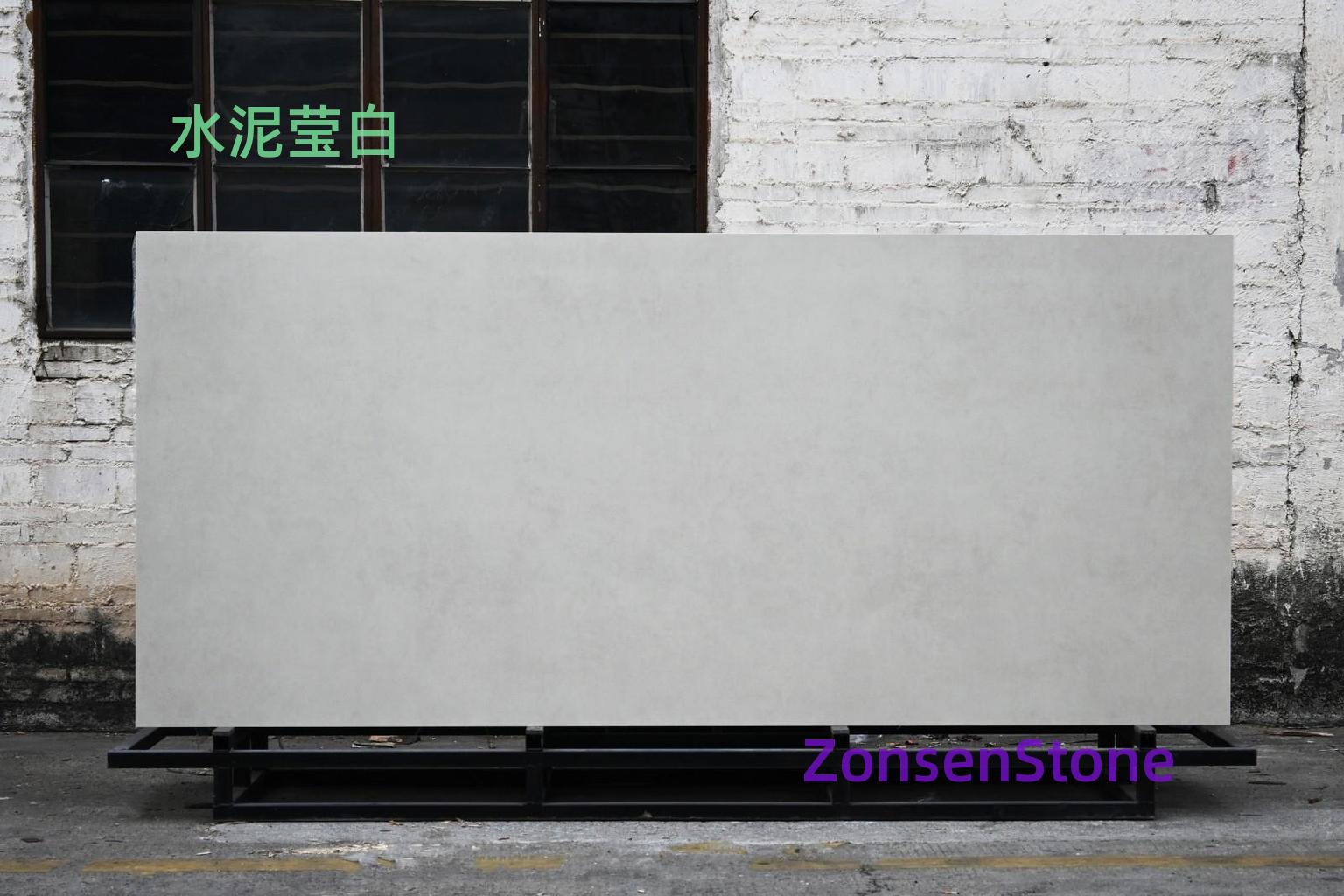 Cement is white