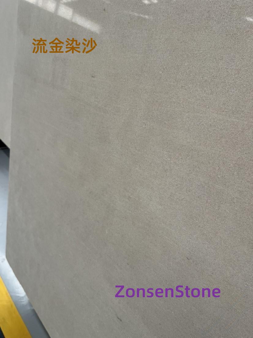 Gold-dyed sand