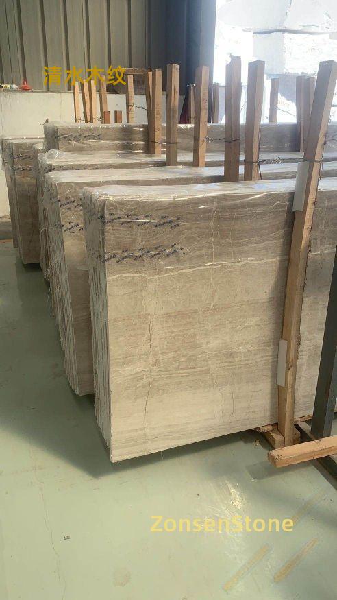 Clear water wood grain