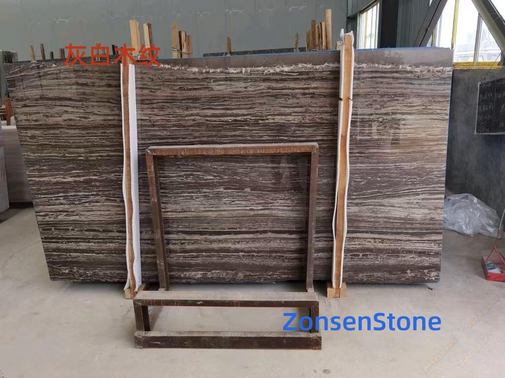 Grayish-white wood grain