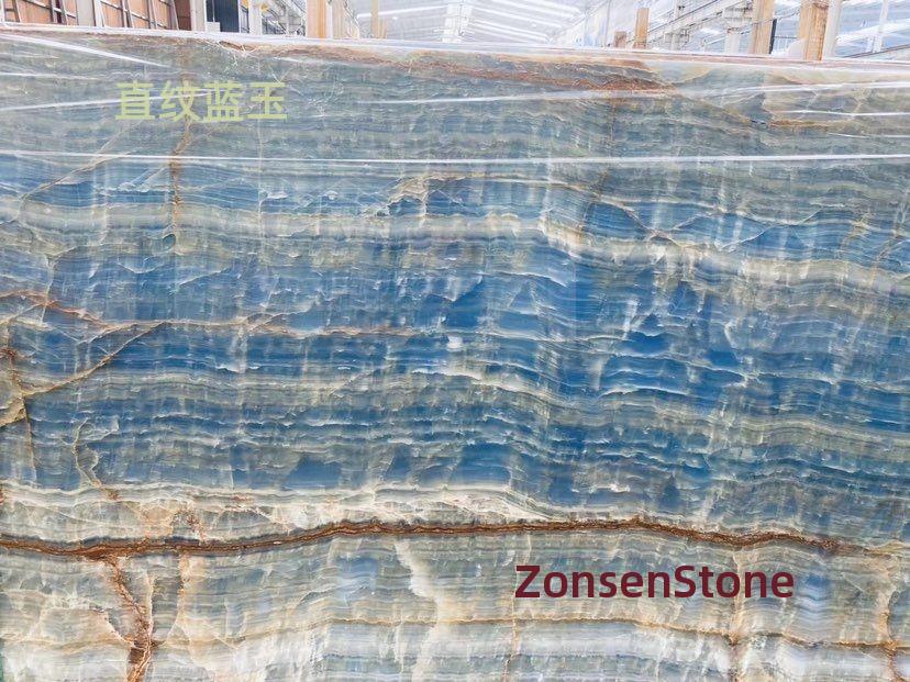Straight-grained blue jade