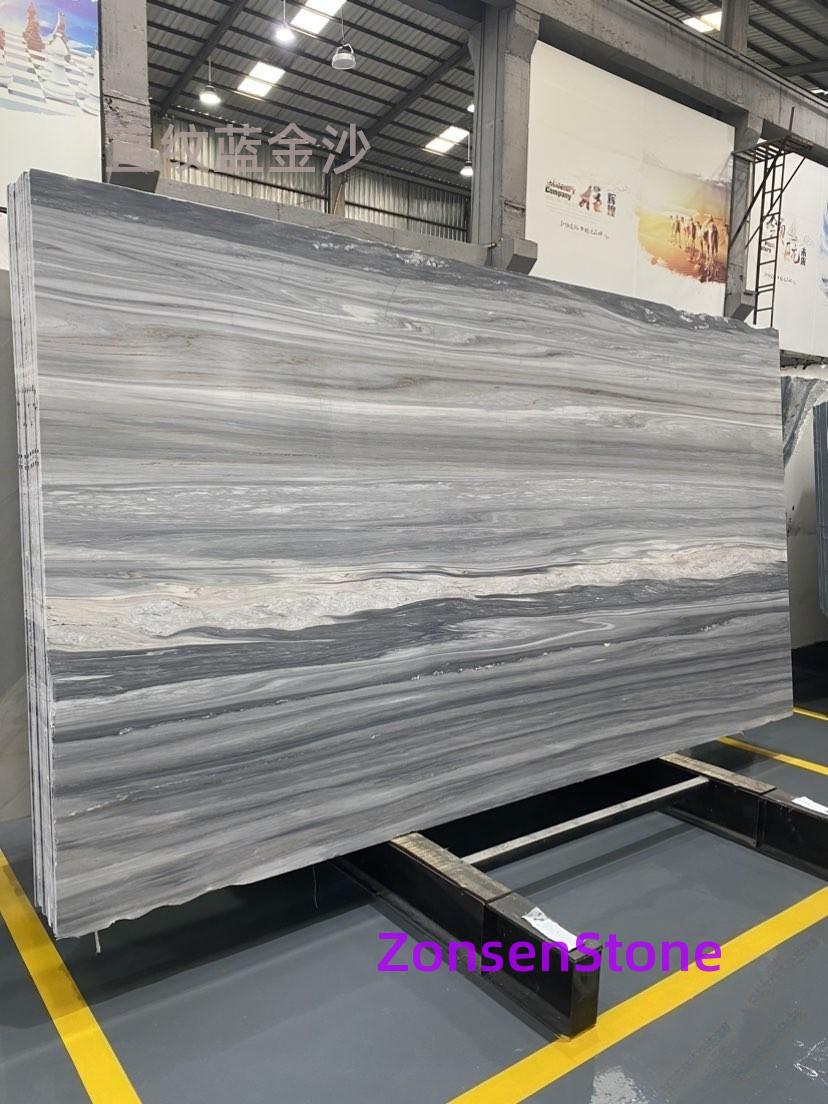 Straight-striped blue gold sand