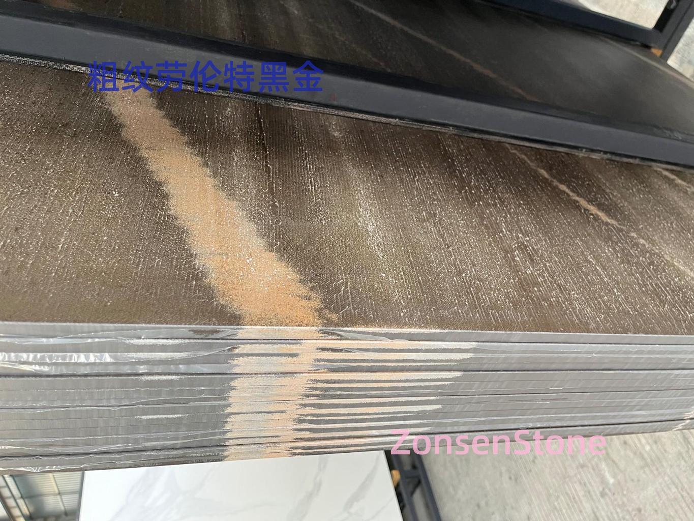 Rough-textured Laurent Black Gold