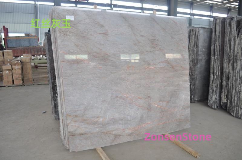Red silk gray jade