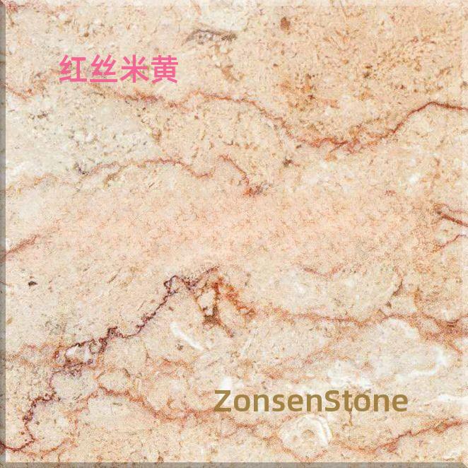 Red silk beige