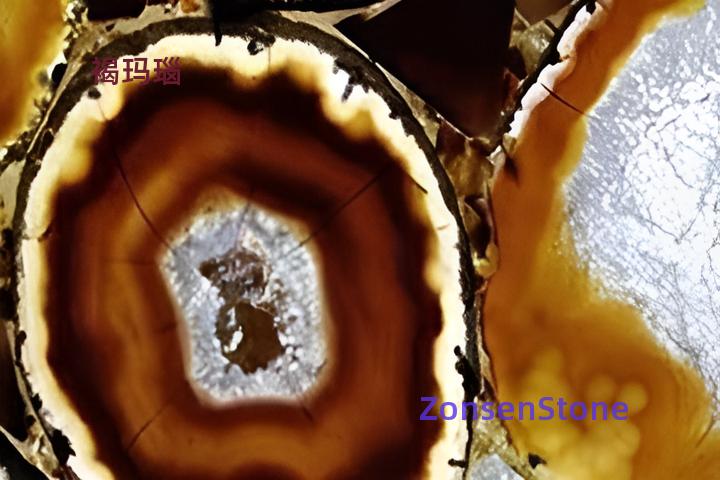 Brown agate