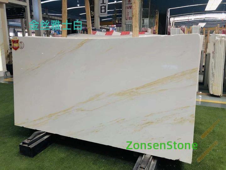 Gold Silk Elegant White