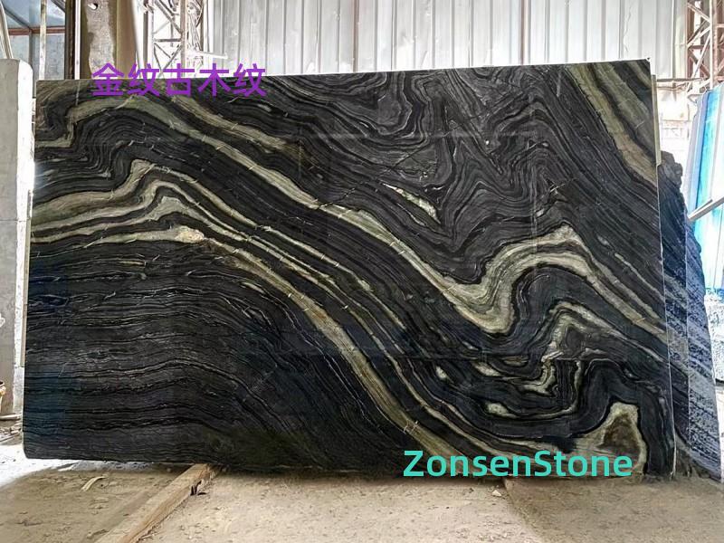 Golden Antique Wood Grain