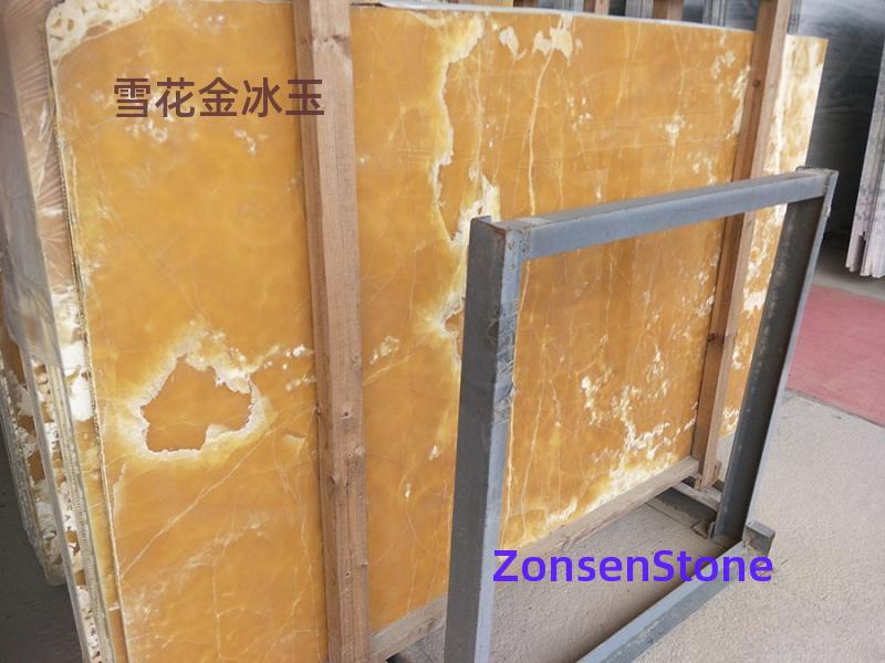 Snowflake Golden Ice Jade