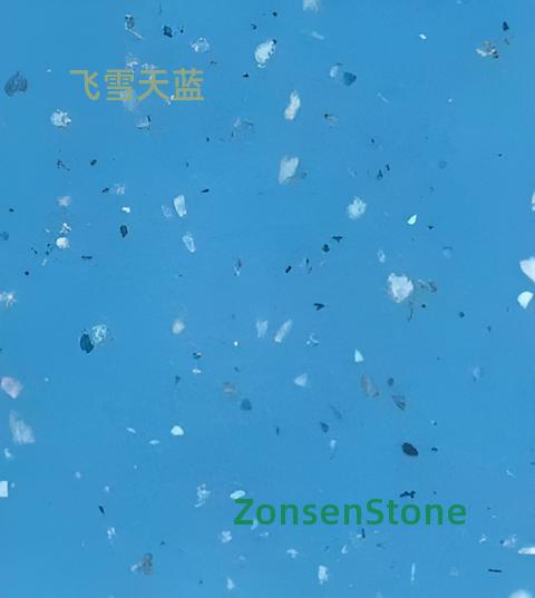 Flying Snow Sky Blue