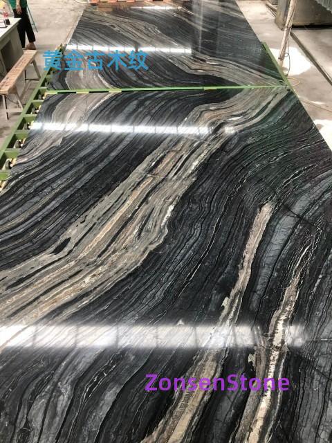 Golden Ancient Wood Grain