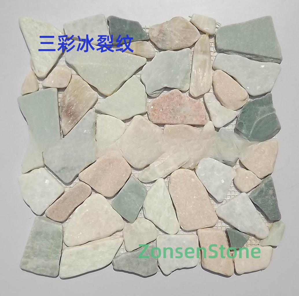 Tricolor Ice Crack Pattern