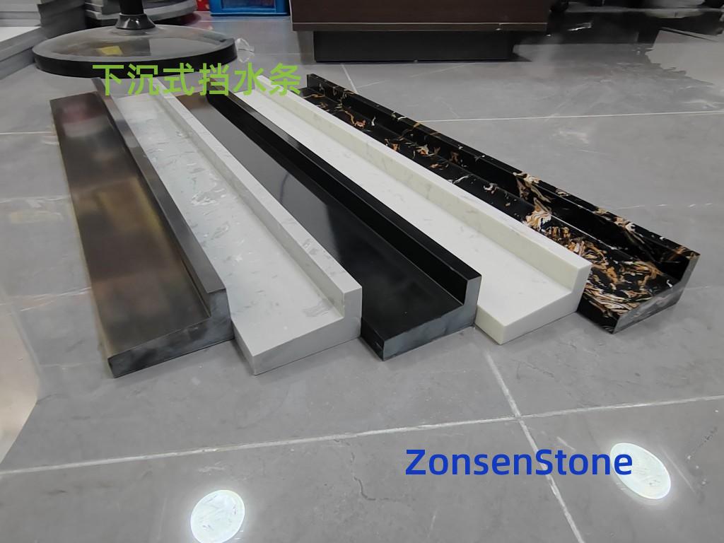 Recessed water-blocking strip