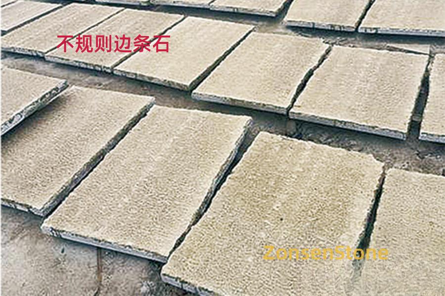 Irregular edge strip stone