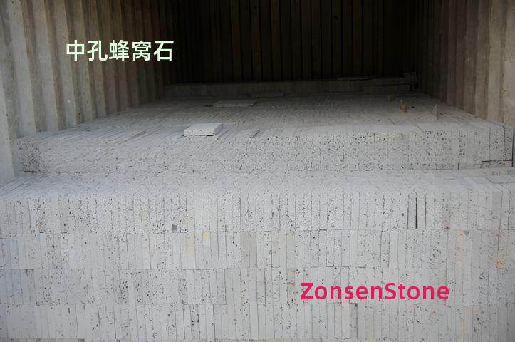 Mesoporous honeycomb stone