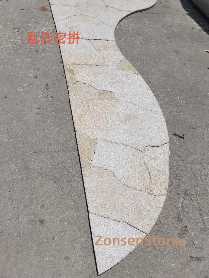 Randomly shaped densely arranged