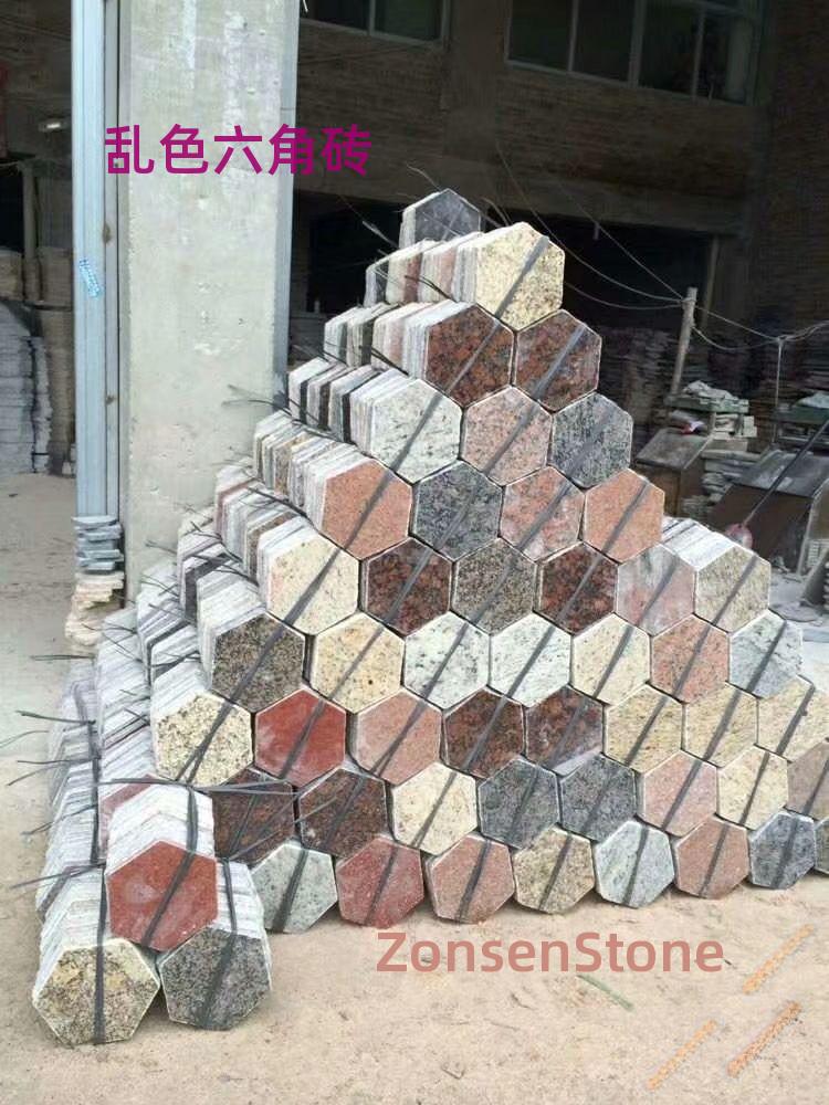 Random hexagonal bricks