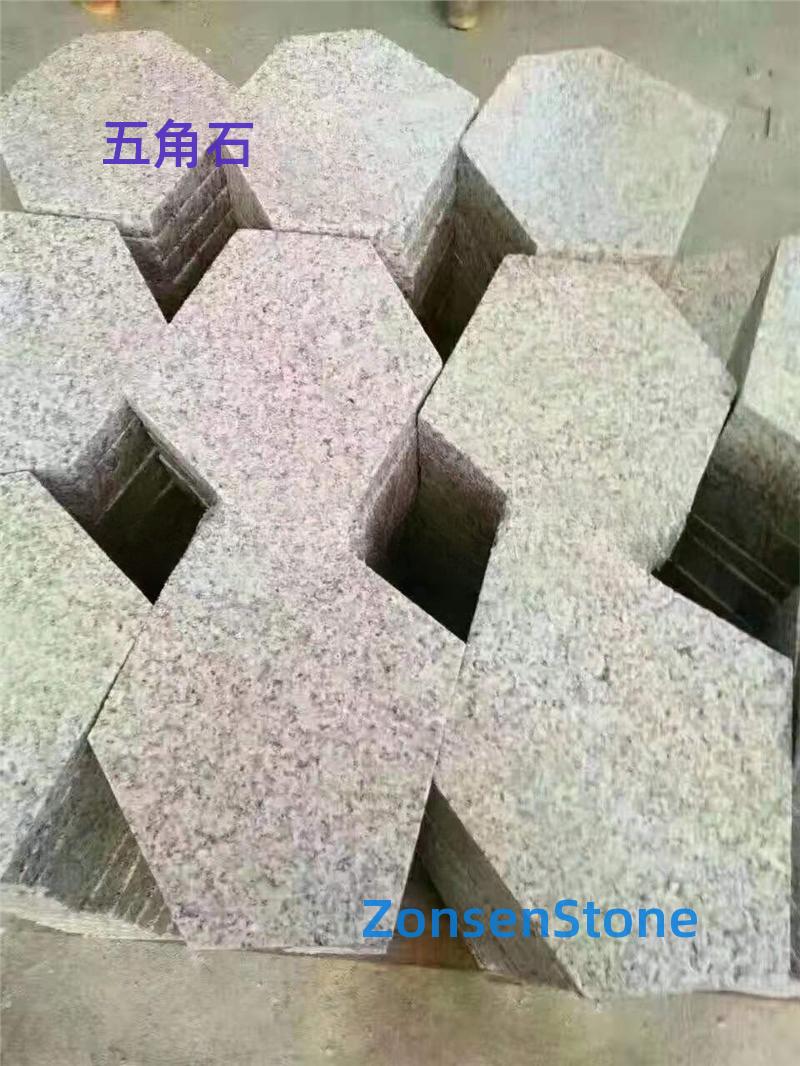 Five-cornered stone