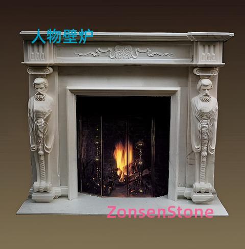 Human-shaped fireplace
