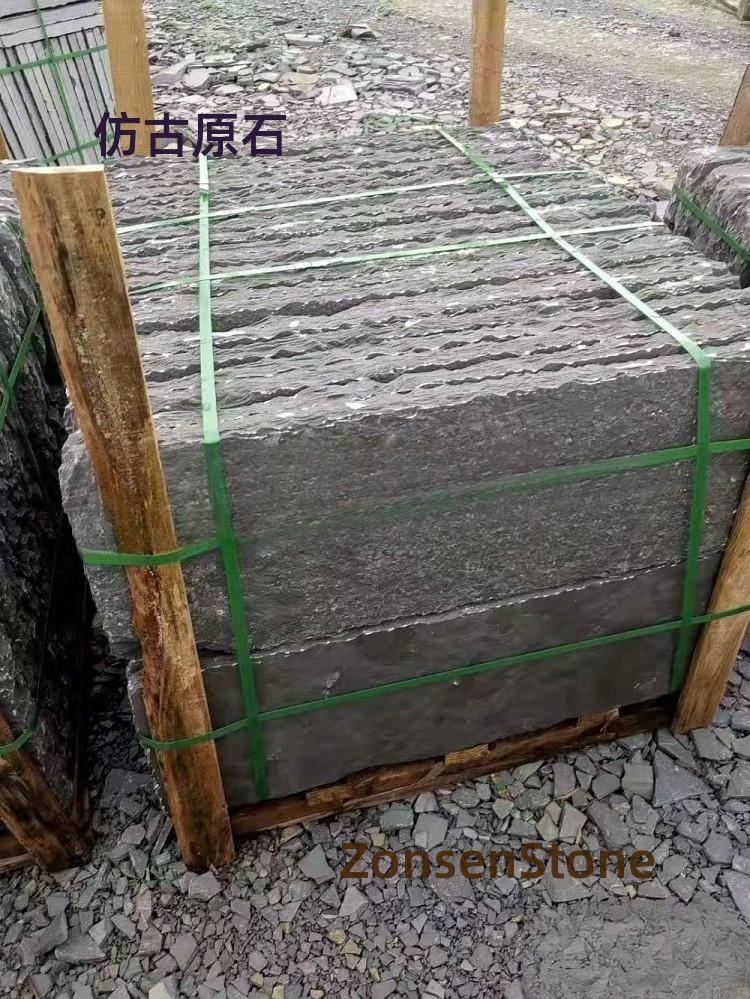 Antique-style raw stones