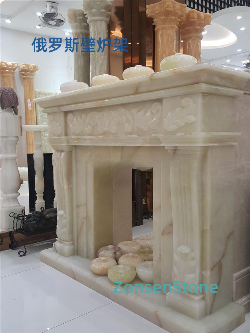 Russian fireplace mantle