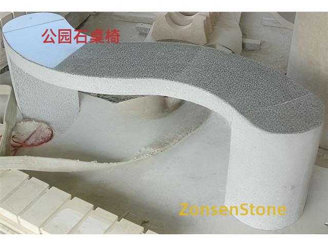 Park stone tables and chairs