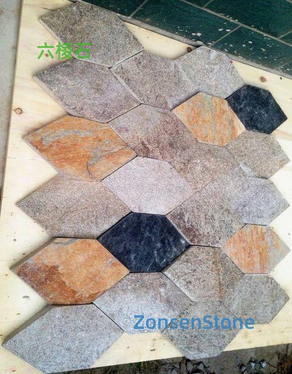 hexagonal stone