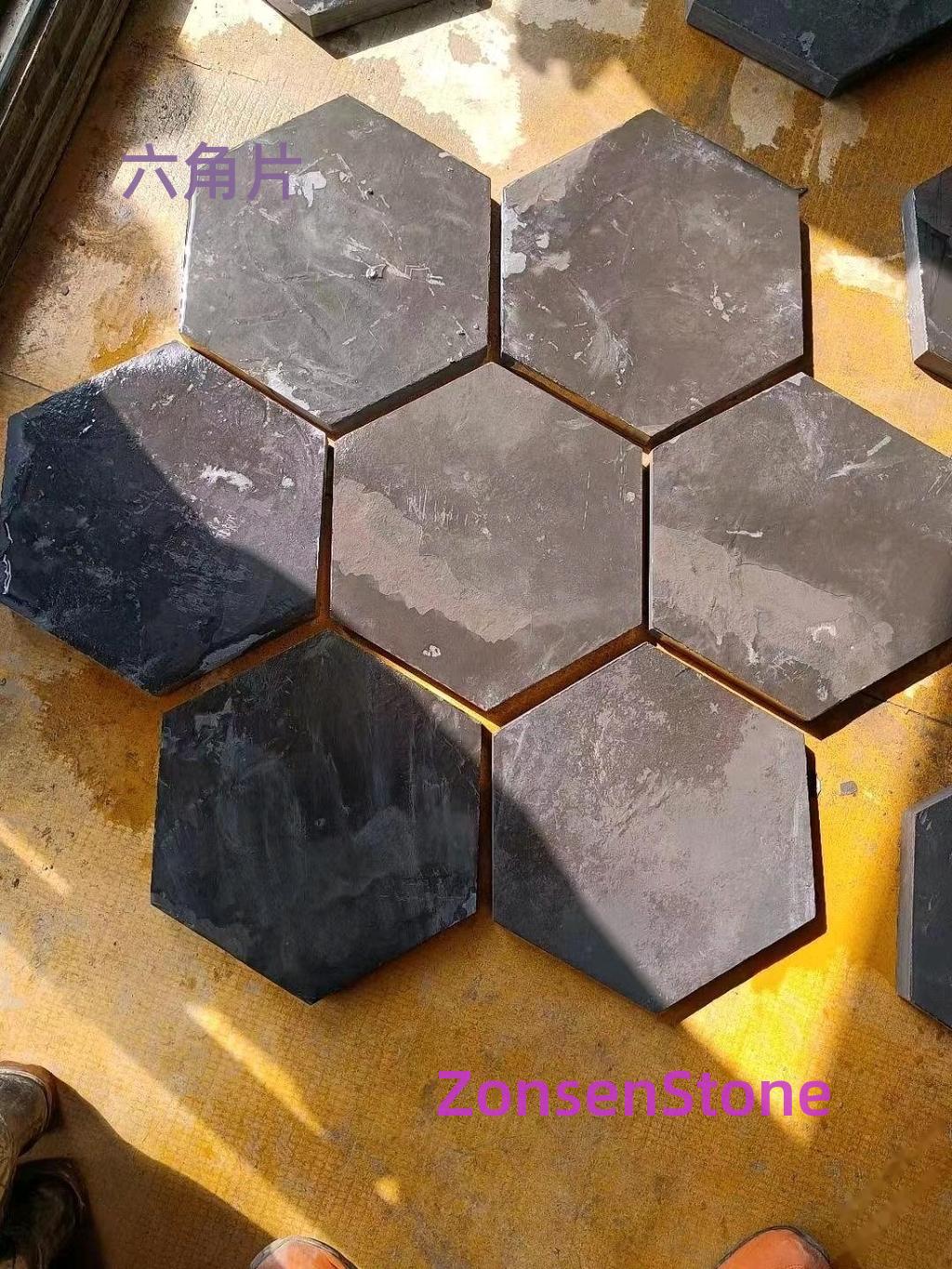 hexagonal pieces