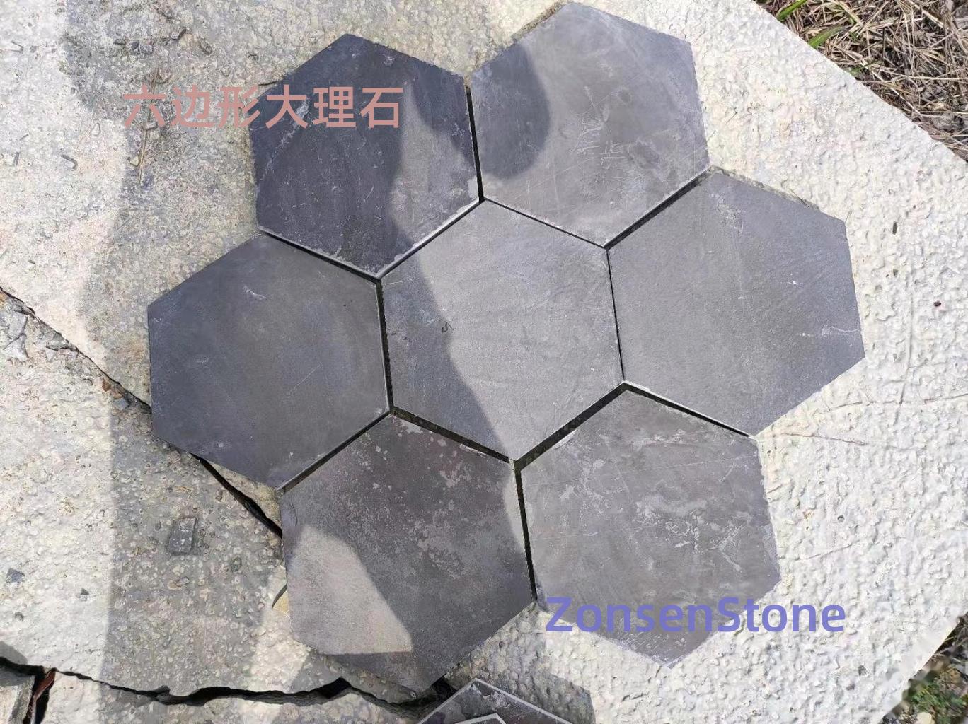 Hexagonal marble
