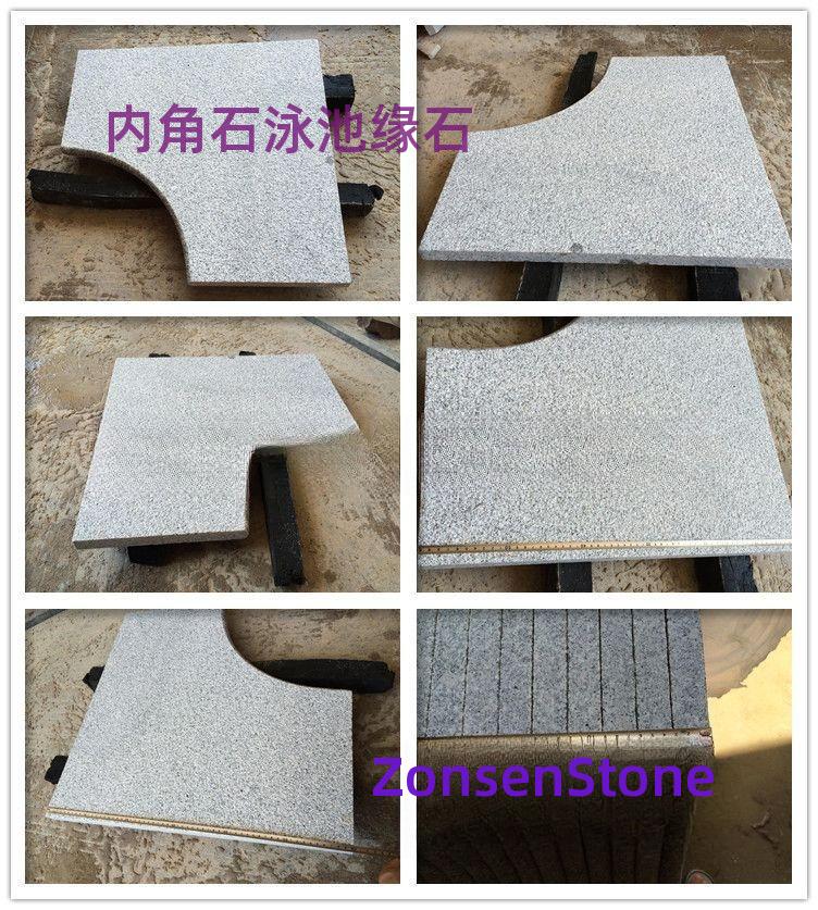 Inner corner stone swimming pool edge stone