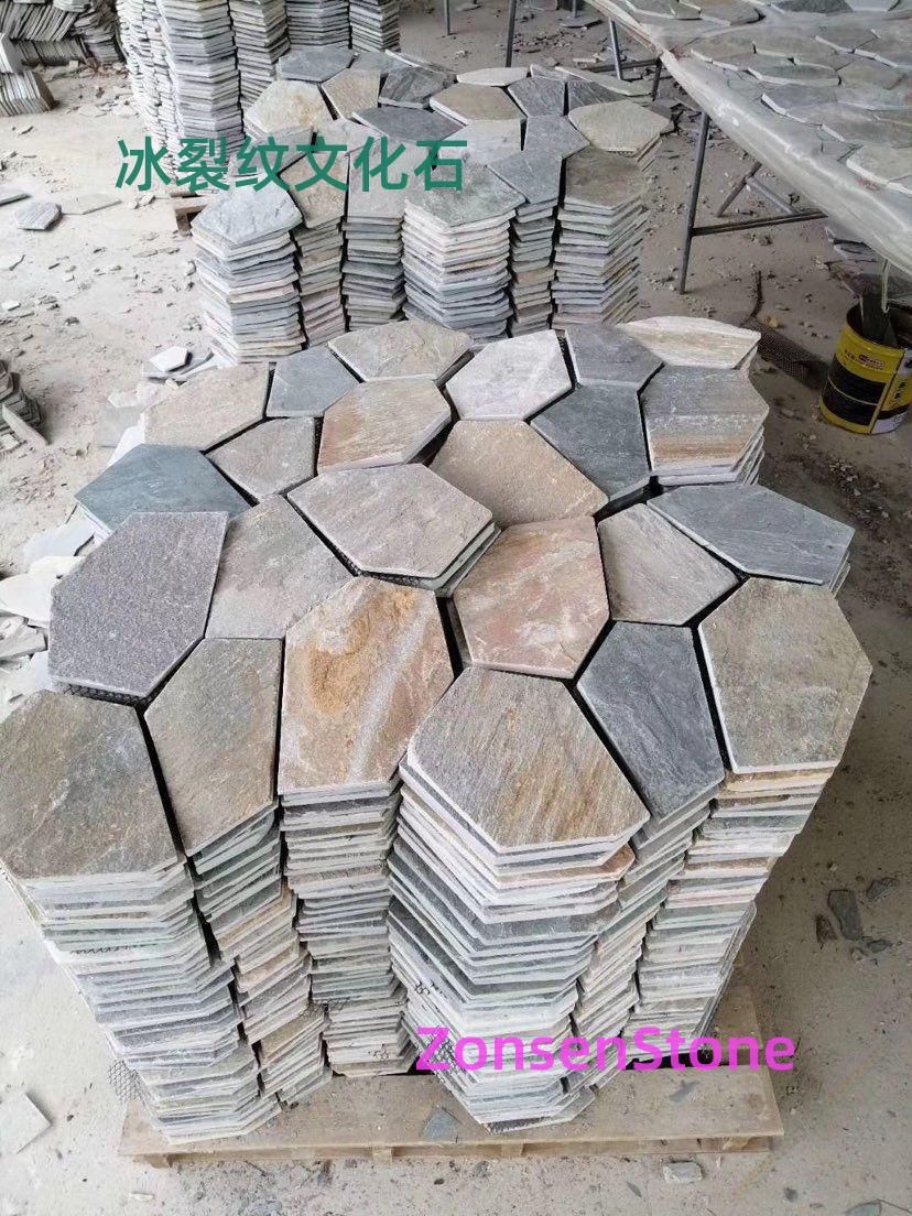 Ice crack pattern cultural stone
