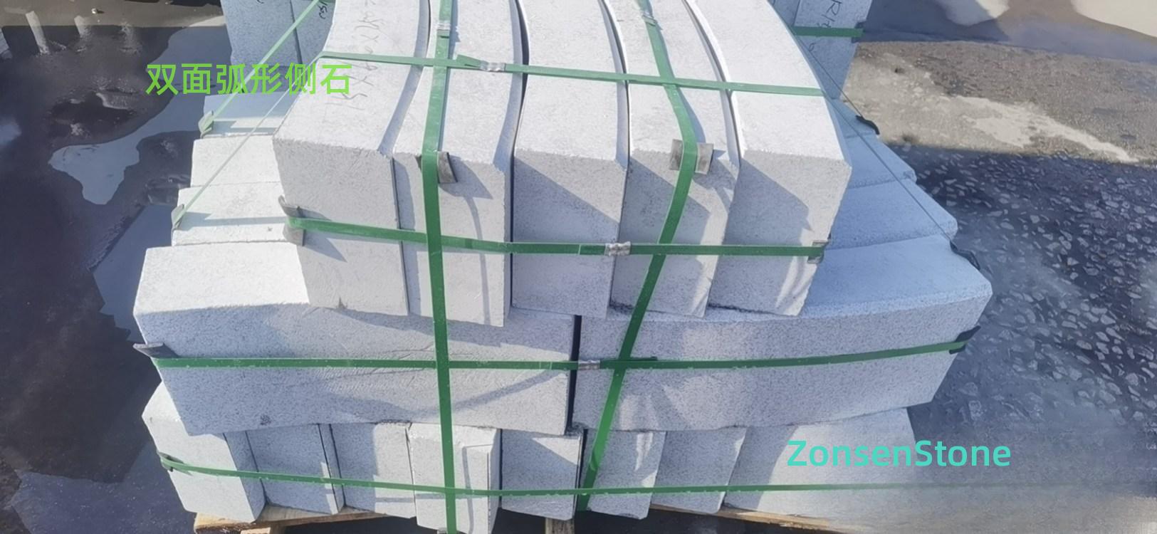 Double-sided curved side stone