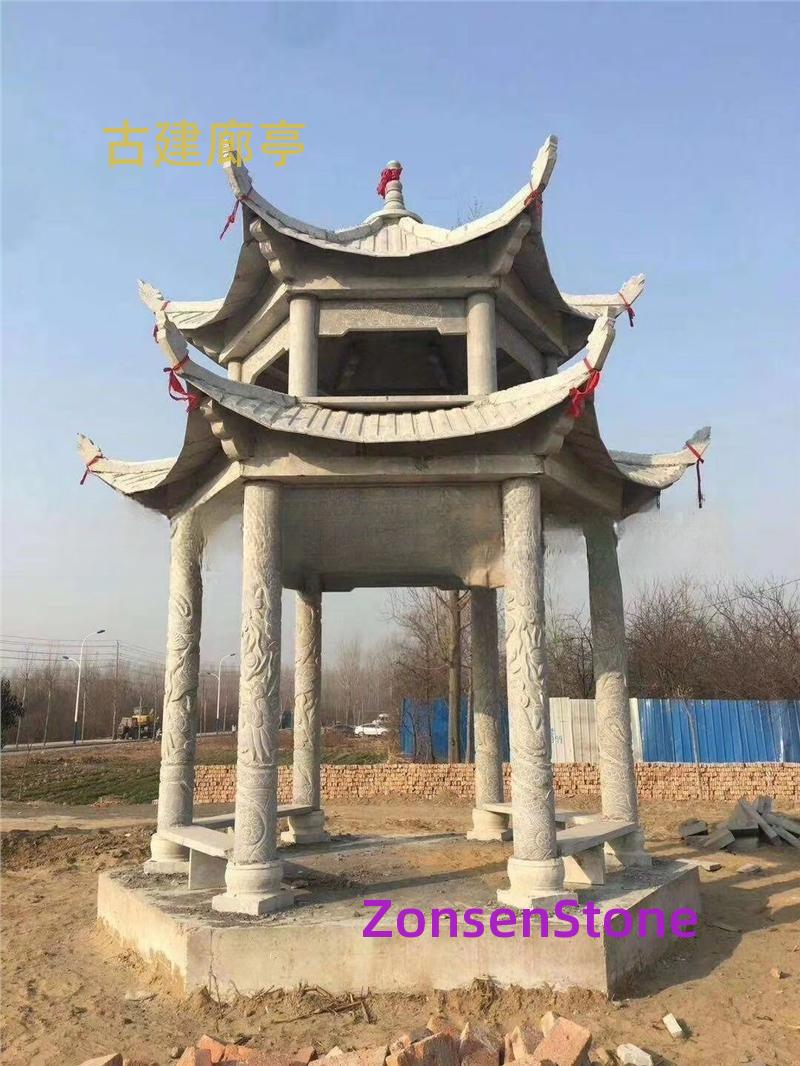 Ancient buildings and pavilions