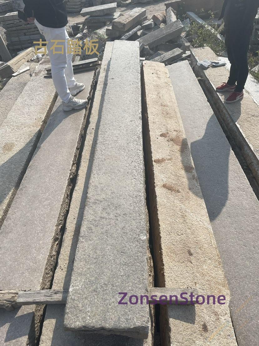 Ancient stone footboard