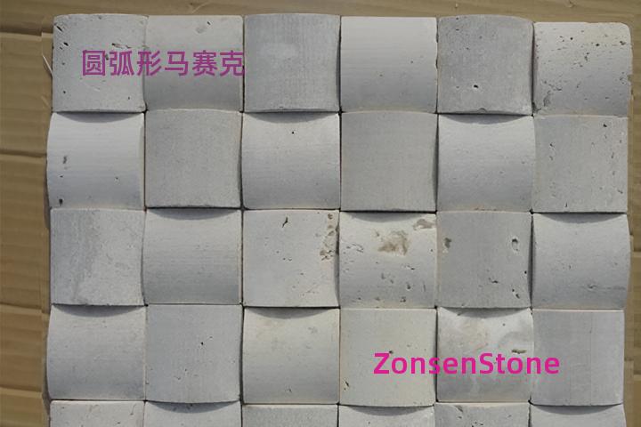 Arc-shaped mosaic