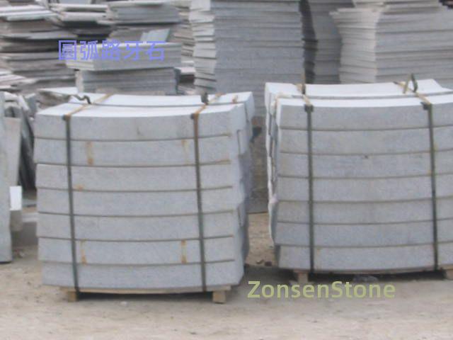 Curved curb stones