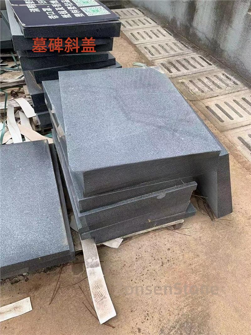 Slanted tombstone cover