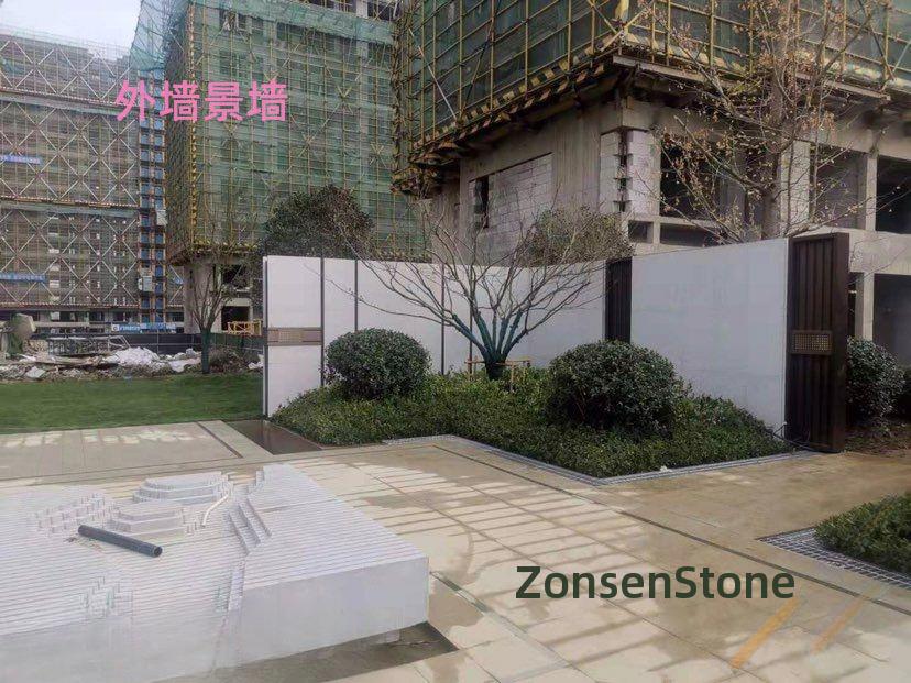 Exterior wall landscape wall
